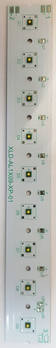 Линейный кластер 4000K 9Led XLD-AL1X09-XPE-01-WHS 238mm 845 Lm/m 350ma (с радиатором до 1А)