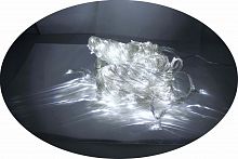 Гирлянда занавес белая 3х3м.прозр.пров. LED-640 (330 диодов) 5мм.прозр. водопад (LS-300)
