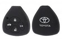 Чехол брелока Toyota  KB-L024 (4-кнопки)(Ч)на ключ Crown, Camry, Reiz,
