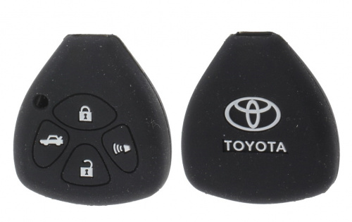 Чехол брелока Toyota  KB-L024 (4-кнопки)(Ч)на ключ Crown, Camry, Reiz,