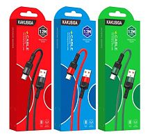 Шнур USB A штекер - Type-C штекер 1,2м 3,2A нейлон Kakusiga KSC-458