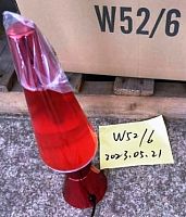 Светильник LAVA LAMP 40cm красно(жидкость)-белый(воск), корпус красный W52/6