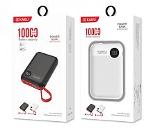 Аккумулятор PowerBank 10000mAh, вход Micro и Type-C, выход 1USB + шнур Micro Kakusiga KSC-158