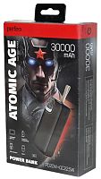 Аккумулятор PowerBank 30000mAh, Type-C+ 2USB, PD+ QC3.0, 22,5w, дисплей Atomic Age Perfeo PF_E1478