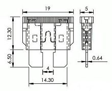 Предохранитель авто S1035-2 15А (стандарт)