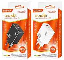 Блок питания 1*USB QC20w +1*Type-C PD20w в розетку Kakusiga KSC-1239