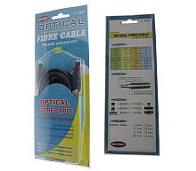 Шнур оптический TOSLINK - TOSLINK 2м пластик (оптоволокно) DAYTON