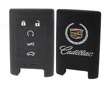 Чехол брелока Cadillac  KB-L094 (5-кнопки) SMART(Ч)SRX,SLS,CTS, XTS, A