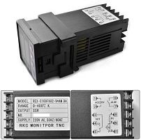 Термостат REX-C100FK02-M*AN AC220v 0...+400С,  3A  под термопару k-типа