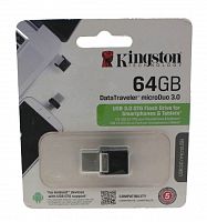 Флеш-диск  64 Гб  +microUSB OTG Kingston