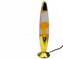 Светильник LAVA LAMP 35cm настольный прозрачно-желтый, корпус желтый