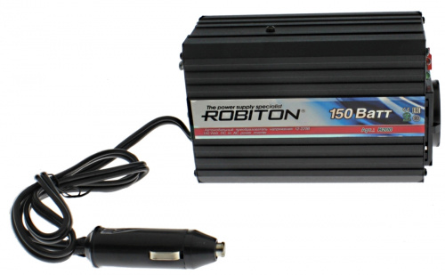 Преобразователь напряжения автомобильный 12v на 220v 150W + USBгн ROBITON R200