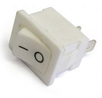 Выключатель ON-OFF 2P 6A 250v 18х13мм белый SC768  #120  2200000145475