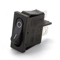 Выключатель ON-OFF 2P 6A 250v 19.5х6.9мм черный KCD1-110