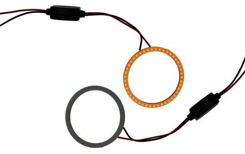 Кольцо LED 60мм (12-24V), при 12v-220ma, ЖЕЛТОЕ, цена за 1 шт., в блистере- 2шт.