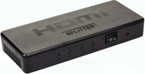 Сплиттер HDMI 1 вход - 4 выхода пластиковый корпус REXANT   17-6952