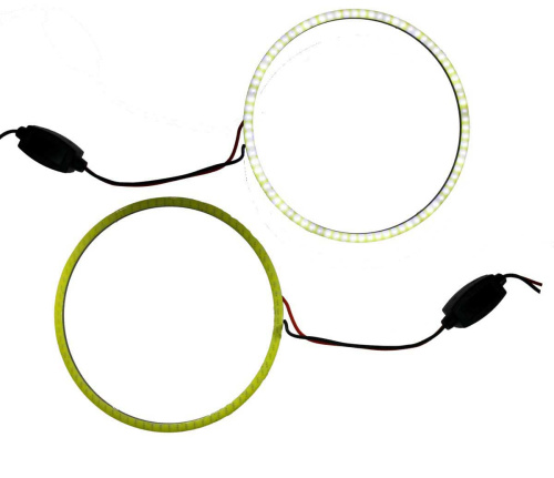 Кольцо LED 110мм (12-24V), при 12в-260ма, БЕЛОЕ 6000К, цена за 1 шт., в блистере- 2шт. фото 2