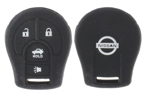 Чехол брелока Nissan KB-L109 (4-кнопки)(Ч)на ключSylphy, Marth, 