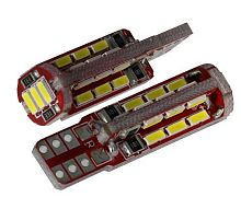 Лампа АВТО Т10 LED-27 (4014), без обманок, 12 в. 170 ма,  белая 4000К