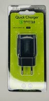 БП USB 5v 3A, 9v,12v MRM S30 QuickCharger 3.0 корпус пласт. в розетку черный