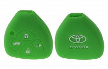 Чехол брелока Toyota  KB-L024 (4-кнопки)(З)на ключ Crown, Camry, Reiz,