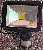 Прожектор 20W светодиодный 120* AC220V  БЕЛЫЙ  с датч.движения