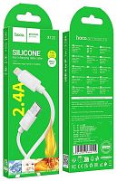 Шнур USB A штекер - Lightning 1м 2,4A силикон Hoco X122