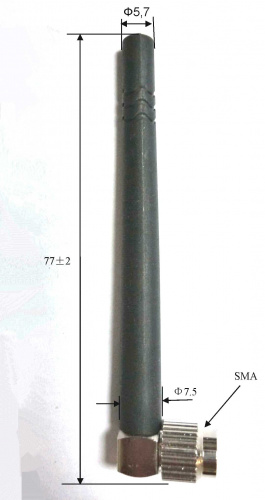 Антенна WIFI 2.4G 2дб SMA шт. (85201)  фото 2