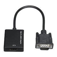 Конвертер, VGA (шт) - HDMI (гн) + AV (гн), 5138 (Black)
