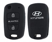 Чехол брелока  Hyundai KB-L057 (3-кнопки) на выкидной Elantra,I30(черн