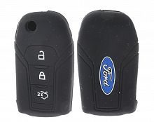 Чехол брелока Ford  KB-L074 (3-кнопки)(Ч)викидной ключ New Mondeo