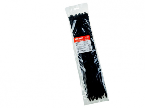 Упаковка стяжки 400х4,8 мм черный 100шт  07-0401 604-484