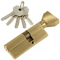 Цилиндровый механизм PLP NW35/45 английский ключ/вертушка SN Матовый никель	