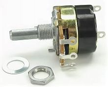 Резистор переменный 20 кОм моно с выключателем 24S1-A20K, L20F