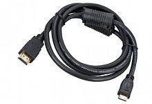 Шнур HDMI штекер - mini HDMI штекер 1.5v пластик GOLD фильтр REXANT 17-6123