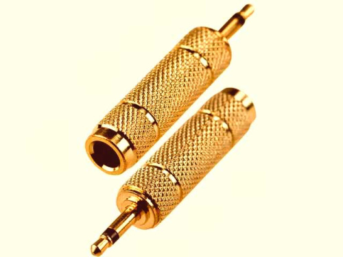 Переходник 3,5 шт. - 6,3 гн.моно GOLD фото 2