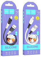 Шнур USB A штекер - Lightning 1м 2,4A силикон Hoco X82