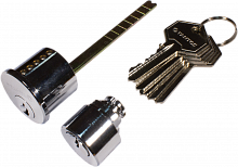 Цилиндр для замка TS-EL2369SS в комплекте с 5 ключами. В комплекте поставляется 2 цилиндровых механи