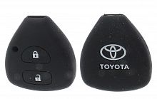 Чехол брелока Toyota  KB-L027 (2-кнопки)на ключ Crown,Camry,Reiz(черн