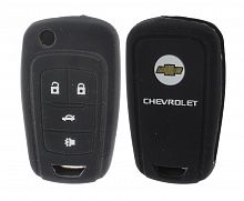 Чехол брелока Chevrolet  KB-L150 (4-кнопки) выкидной ключ Malibu