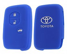 Чехол брелока Toyota  KB-L019 (3-кнопки) Smart Land Cruiser (Синий)