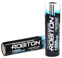 Аккумулятор техн. 3,7v Li  14/50 "AA" 14500 1000mAh Robiton без защиты с плоским контактом