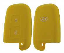 Чехол брелока  Hyundai   KB-L058 (2-кнопки)  Smart(Желтый)