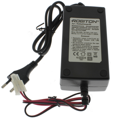 Зарядное устройство для Li-ion, Li-pol сборок из 1-4 аккумуляторов ROBITON HobbyCharger02 Li фото 3