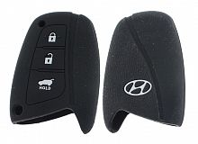 Чехол брелока  Hyundai   KB-L060 (3-кнопки)(Ч)SMART 2013.IX45,Santafe