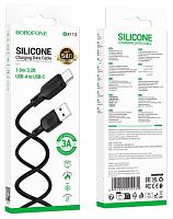 Шнур USB A штекер - Type-C штекер 3м 3A силикон Borofone BX113