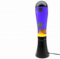 Светильник LAVA LAMP 45cm настольный фиолетово-желтый, корпус черный