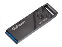 Флеш-диск 128 Гб GoPower Titan USB3.0 металл черный графит
