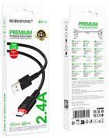 Шнур USB A штекер - microUSB штекер 1м 2,4A Premium Borofone BX110