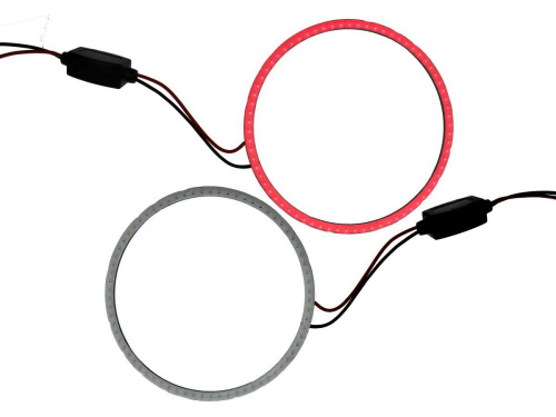 Кольцо LED 100мм (12-24V), при 12в-200ма, КРАСНОЕ, цена за 1 шт., в блистере- 2шт. фото 2